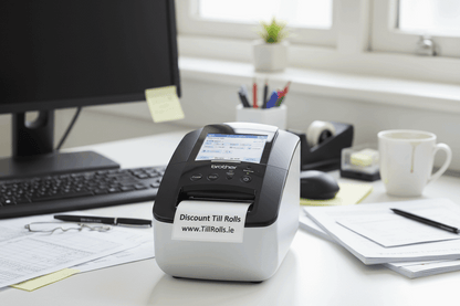 Brother Label Printer in Office - Printing Discount Till Rolls Label