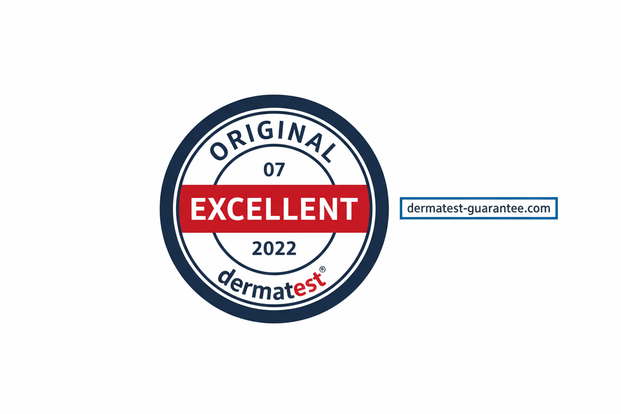 Dermatest Excellent 2022 Certification Badge