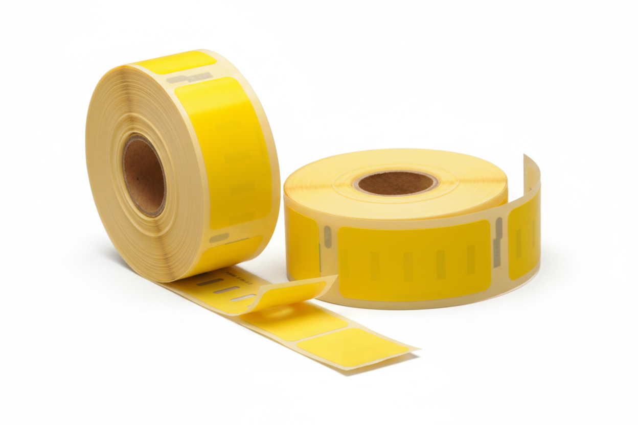 DYMO 11352 Yellow Labels High Quality White Background