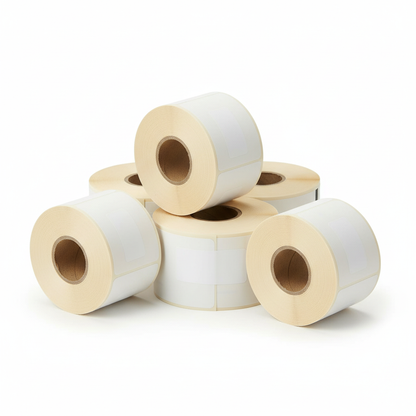DYMO 11356 label rolls stacked horizontally
