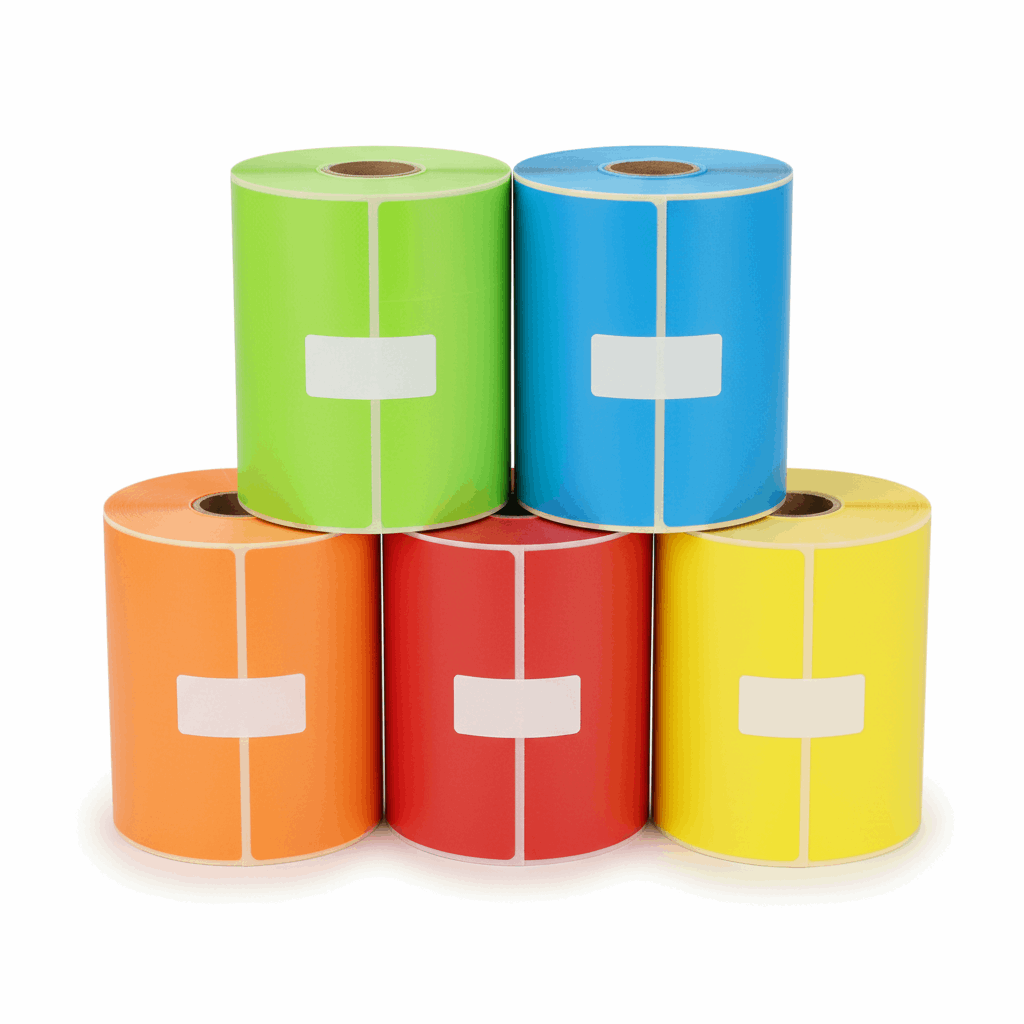DYMO S0904980 coloured labels stacked display