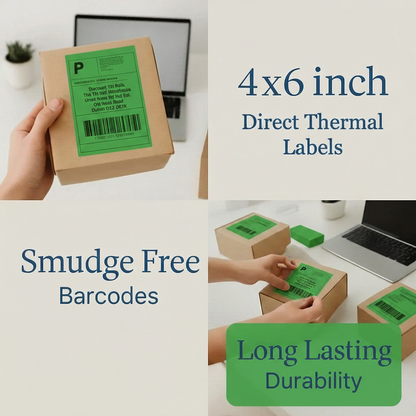 Green labels infographic