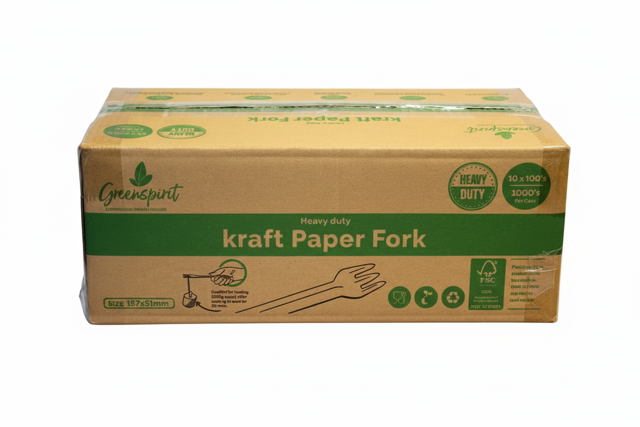 Greenspirit Heavy Duty Kraft Paper Fork Box