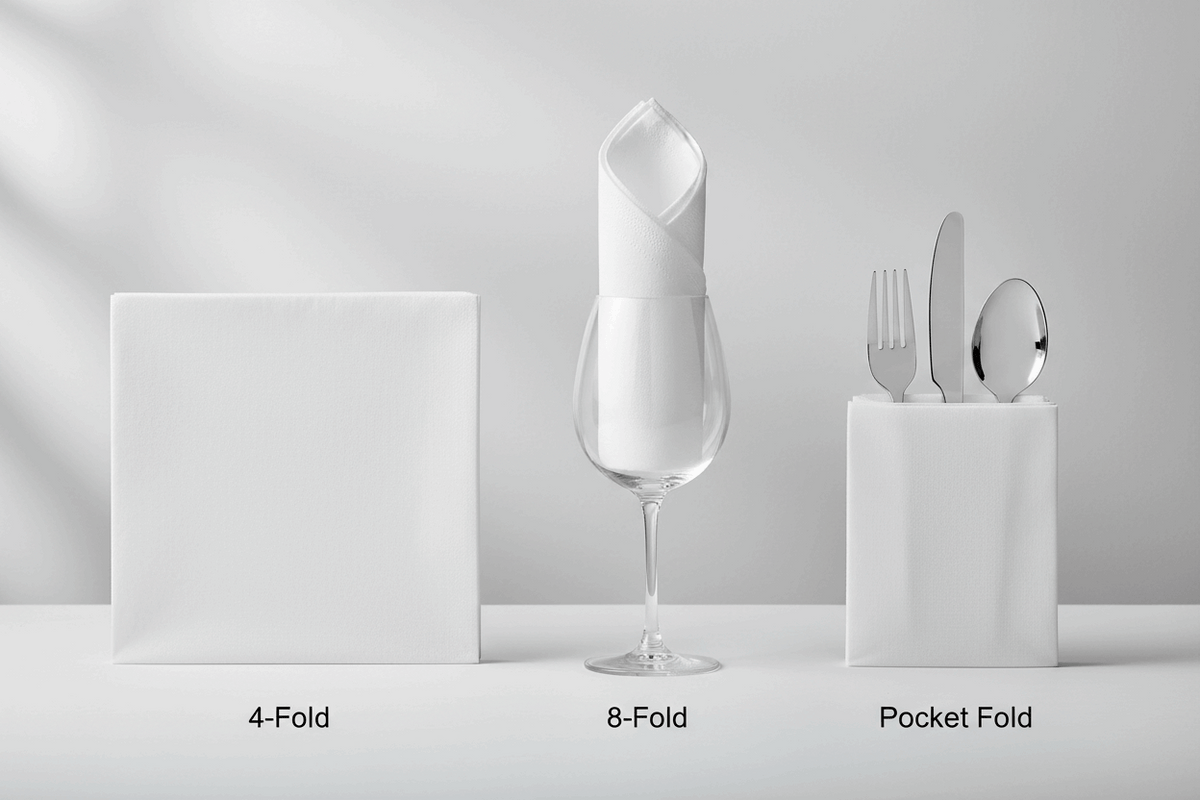 Logic8 Napkin Fold Comparison