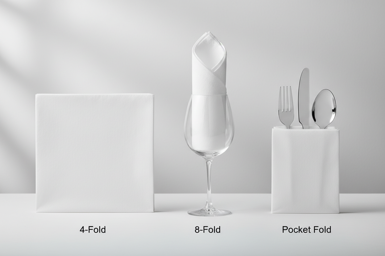Logic8 Napkin Fold Comparison