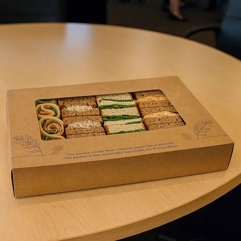Large Kraft Platter Box & Insert 450×311×82mm (25 per Case) | Ireland