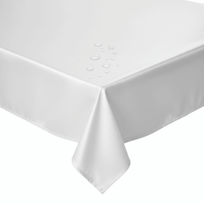 White Silk Table Slipcover