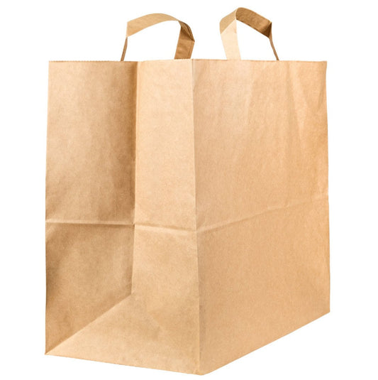 Compostable X-Large Kraft Bags 320x240x320mm - Pack of 200