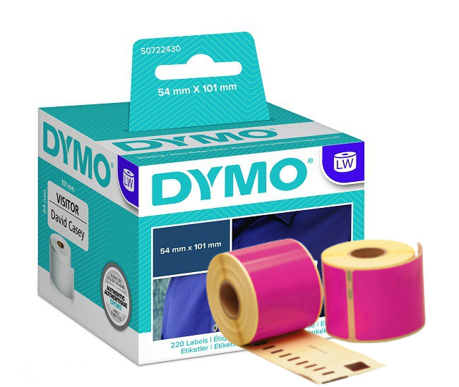 DYMO 99014 PINK Compatible Shipping Labels 54x101mm - www.DiscountTillRolls.ie