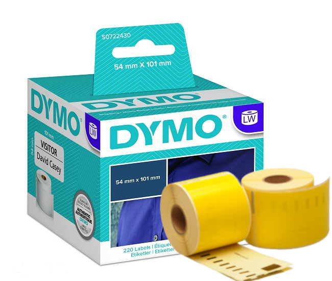 DYMO 99014 Yellow Compatible Shipping Labels 54x101mm - www.DiscountTillRolls.ie