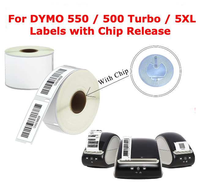Dymo Chipped labels