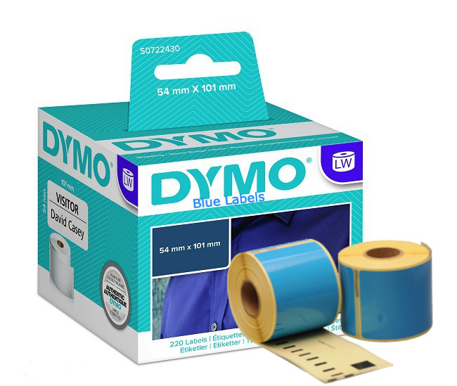 DYMO 99014 Blue Compatible Shipping Labels 54x101mm - www.DiscountTillRolls.ie