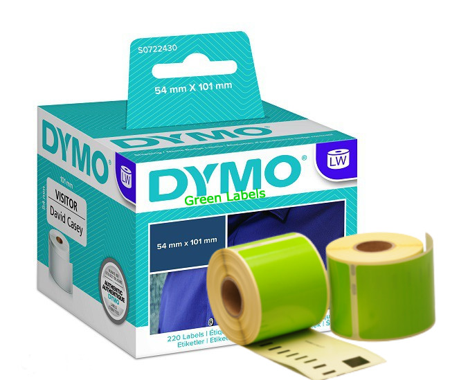 DYMO 99014 Green Compatible Shipping Labels 54x101mm - www.DiscountTillRolls.ie