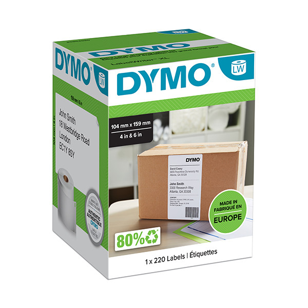 DYMO S0904980 Ex Large Address Labels 28x89mm - www.DiscountTillRolls.ie