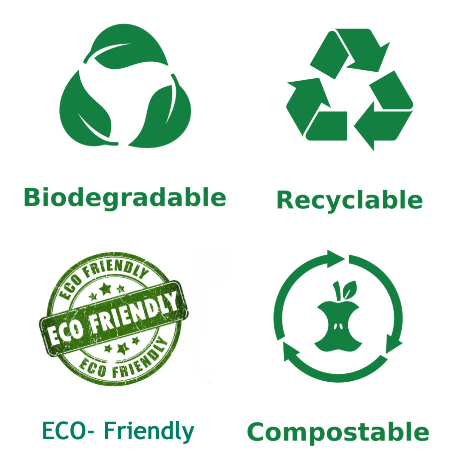 Biodegardable - Recyclable -Compostable - ECO Friendly Material - 