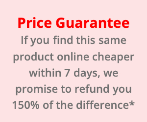 If you find this same product online cheaper within 7 days, we promise to refund you 150% of the difference*